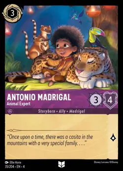 Antonio Madrigal - Animal Expert (035) Foil Ursula's Return Disney Lorcana - Image 1