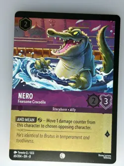 Disney Lorcana Nero - Fearsome Crocodile (Foil) Common Reign of Jafar #65/204 NM - Image 1