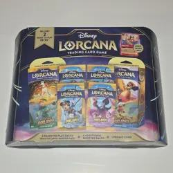 Disney Lorcana Costco Inklands Bundle Box Pirate Mickey Foil Promo New - Image 1