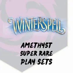 Disney Lorcana Winterspell Amethyst Super Rare Play Sets - Image 1