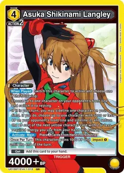 Asuka Shikinami Langley Foil - UE15BT/EVA-1-013 NM - Union Arena - Image 1