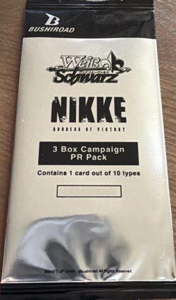 Weiss Schwarz Nikke Goddess of Victory PR Promo Booster Pack Sealed English - Image 1