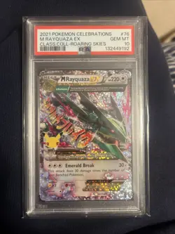 Pokemon Celebrations Rayquaza EX Holo Card 76/108 Classic Collection PSA 10 - Image 1