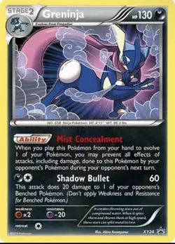 Pokemon Greninja XY24 XY Promo Holo English Stage 2 Card - Image 1
