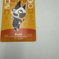 Purrl #361 - Amiibo Card - Animal Crossing Series 1 - Authentic Nintendo - Image 3