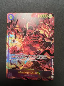 Monkey.D.Luffy OP09-119 ALT ART (SEC) One Piece Card Game NM English - Image 1