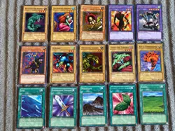 Yu-Gi-Oh Legend Of Blue Eyes White Dragon (LOB) Card Lot of 15 cards - Image 1