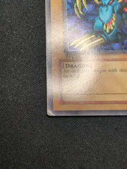 Yu-Gi-Oh! TCG Tri-Horned Dragon LOB-000 Secret Rare Card 1st Edition LP - Image 4