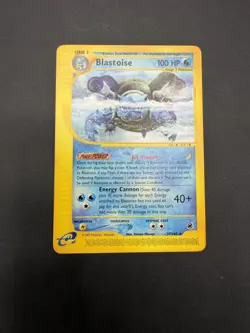 Blastoise 37/165 Non-Holo Rare LP Expedition E-Reader Card Pokemon TCG - Image 1