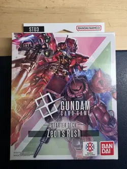 Gundam Card Game ST02 Zeon's Rush Starter Deck English Version Bandai - Image 1