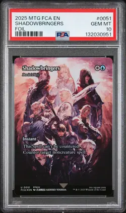 2025 MTG FINAL FANTASY THROUGH THE AGES FOIL #0051 SHADOWBRINGERS PSA 10 - Image 1