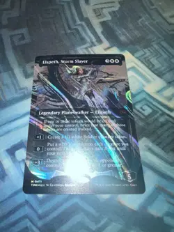 MTG Showcase Halo Foil Elspeth, Storm Slayer NM Unplayed Tarkir: Dragonstorm - Image 2