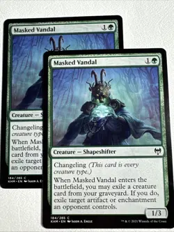 [X2] Masked Vandal - LP Regular #184 Kaldheim Magic The Gathering MTG - Image 1