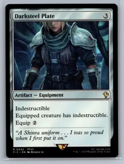 Darksteel Plate - 342 - NM - Commander: FINAL FANTASY - MTG - Image 1