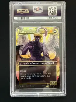 MTG Final Fantasy Kefka Court Mage Borderless Surge Foil PSA 10 - Image 2