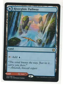 MTG Riverglide Pathway Zendikar Rising Magic The Gathering TCG - Image 1