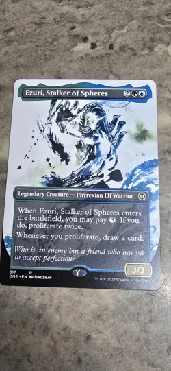 Ezuri, Stalker of Spheres (Showcase) Phyrexia: All Will Be One Regular MTG NM - Image 1