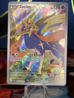 Pokemon TCG Zacian Me02: Phantasmal Flames 100/094 Illustration Rare Holo - Image 1