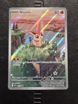 Pokemon TCG Victini Scarlet & Violet Promo 208 Holo Illustration Rare - Image 1