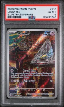 Drowzee 210 Illustration Rare Svi En-scarlet & Violet Pokemon PSA 6 - Image 1