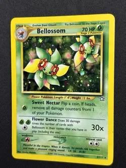Pokemon Bellossom 3/111 Neo Genesis Holo Rare Unlimited 70HP English TCG - Image 1
