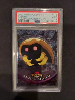 PSA 9 Kabuto Foil Topps Pokemon Animation Series 3 - Image 1