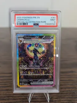 2025 POKEMON PRE EN-PRISMATIC EVOLUTIONS #161 UMBREON EX PSA 9 - Image 1