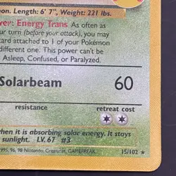 Venusaur 15/102 Celebrations: Classic Collection Holo NM Pokemon TCG - Image 5