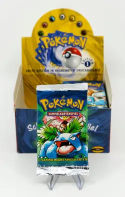 German Pokemon Base Set 1st Edition Booster Pack Venusaur 20.45gm -255 "Light" - Image 1