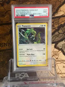 Rayquaza Holo SWSH029 Black Star Promo Sea & Sky Collection Pokemon 2020 PSA 9 - Image 1