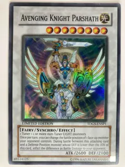 Avenging Knight Parshath - TDGS-ENSP1 - Super Rare - Limited Edition - Image 1