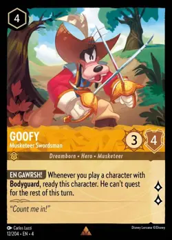 Goofy - Musketeer Swordsman (012) Foil Ursula's Return Disney Lorcana - Image 1