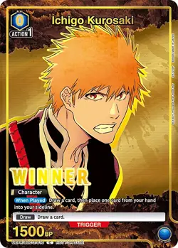 Ichigo Kurosaki Winner Foil - UEPR /BLC-2-016 NM - Union Arena - Image 1