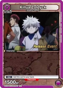 Killua Zoldyck Release - UEPR/HTR-2-057 NM - Union Arena - Image 1