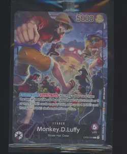 Monkey D Luffy PSA Magazine One Piece Promo Card OP05-060 English Sealed - Image 1