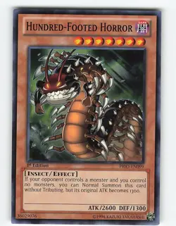Hundred-Footed Horror #PRIO-EN099 1st Edition Yugioh Card - Image 1