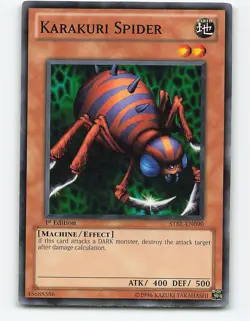 Karakuri Spider #STBL-EN090 1st Edition Yugioh Card - Image 1