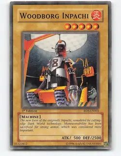 Woodborg Inpachi #RDS-EN001 1st Edition Yugioh Card - Image 1