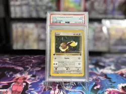 Pokemon TCG Team Rocket Eevee 1st Edition PSA 9 55/82 English Card Stock - Image 1