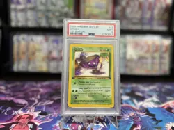 Pokemon Team Rocket Grimer 1st Edition PSA 9 Graded Card 57/82 English - Image 1