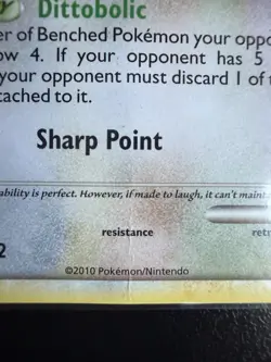 Pokemon TCG Ditto Card 17/102 Triumphant HGSS 2010 Rare - Image 2