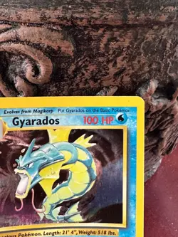 Pokemon TCG Gyarados Base Set Holo Card 6/102 Unlimited Rare - Image 4