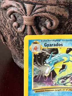 Pokemon TCG Gyarados Base Set Holo Card 6/102 Unlimited Rare - Image 5