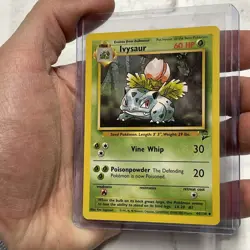 Ivysaur 44/130 Uncommon - Base Set 2 Pokemon Card NM Nintendo WOTC Vintage TCG - Image 2
