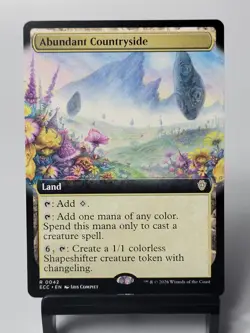 MTG - Commander: Lorwyn Eclipsed - Abundant Countryside - Extended Art - Image 1