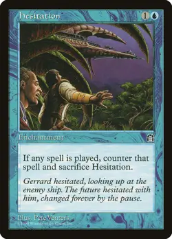 4x Hesitation - LP - Tempest Block - mtg - SPARROW MAGIC - Image 1