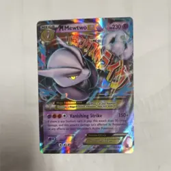 Pokemon M Mewtwo EX Ultra Rare Full Art Holo 63/162 230 HP BREAKthrough - Image 1
