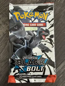 Heavy 22.81U Pokemon TCG SV 10.5 Black Bolt Booster Pack Sealed! Demi-God PackU! - Image 3