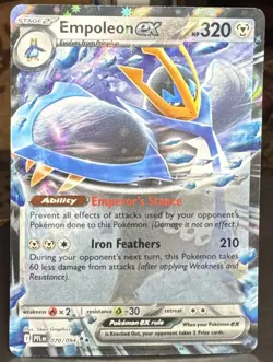 Pokemon TCG Empoleon ex 070/094 Me02: Phantasmal Flames Double Rare Holo Card - Image 1