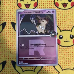 Pokemon Ascended Heroes Team Rocket’s Mimikyu Team Rocket "R" Logo Reverse Holo - Image 1